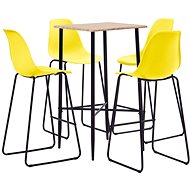 5-piece bar set plastic yellow 3050032 - Bar Set
