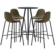 5-piece bar set textile brown 279751 - Bar Set