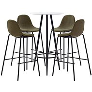 5-piece bar set textile brown 279797 - Bar Set