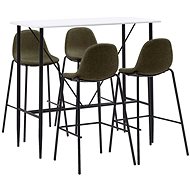 5-piece bar set textile brown 279892 - Bar Set