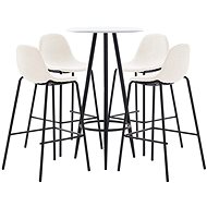 5-piece bar set textile cream 279795 - Bar Set