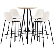 5-piece bar set textile cream 279841 - Bar Set