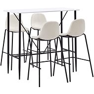 5-piece bar set textile cream 279891 - Bar Set