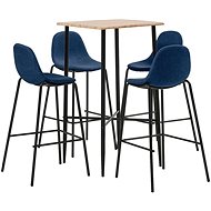 5-piece bar set textile blue 3050064 - Bar Set