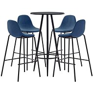 5-piece bar set textile blue 3051128 - Bar Set
