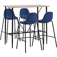 5-piece bar set textile blue 3051191 - Bar Set