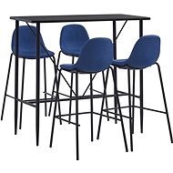 5-piece bar set textile blue 3051296 - Bar Set