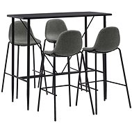 5-piece bar set textile taupe 279872 - Bar Set