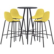 5-piece bar set textile yellow 279755 - Bar Set