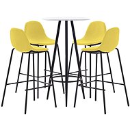 5-piece bar set textile yellow 279801 - Bar Set