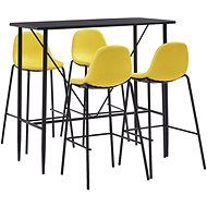 5-piece bar set textile yellow 279871 - Bar Set