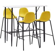 5-piece bar set textile yellow 279894 - Bar Set