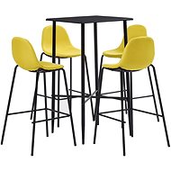 5-piece bar set textile yellow 279968 - Bar Set