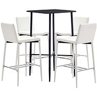 5-piece bar set faux leather white 279936 - Bar Set