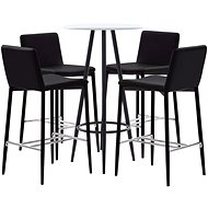 5-piece bar set faux leather brown 279785 - Bar Set