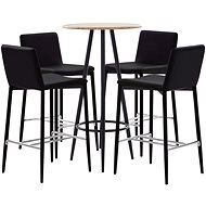 5-piece bar set faux leather brown 279831 - Bar Set