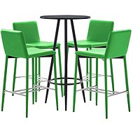 5-piece bar set faux leather green 279745 - Bar Set