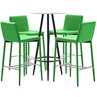 5-piece bar set faux leather green 279791 - Bar Set