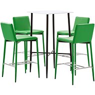 5-piece bar set faux leather green 3050003 - Bar Set