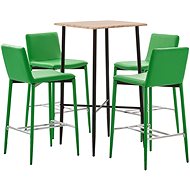 5-piece bar set faux leather green 3050054 - Bar Set