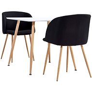 3-piece dining set textile black 3054004 - Dining Set