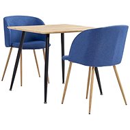 3-piece dining set textile blue 3053920 - Dining Set