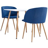3-piece dining set textile blue 3054000 - Dining Set