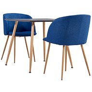 3-piece dining set textile blue 3054080 - Dining Set