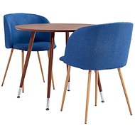 3-piece dining set textile blue 3054360 - Dining Set