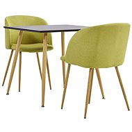 3-piece dining set textile green 3054042 - Dining Set