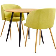 3-piece Dining Set, Textile, Green 3054162 - Dining Set
