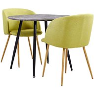3-piece Dining Set, Textile, Green 3054202 - Dining Set