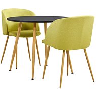 3-piece dining set textile green 3054282 - Dining Set