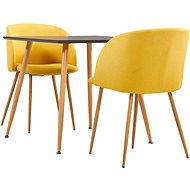 3-piece dining set textile yellow 3054086 - Dining Set