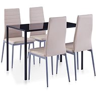 5-piece cappuccino dining set 281701 - Dining Set