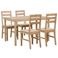 5-piece Dining Set Solid Acacia Wood 246007 - Dining Set