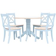 5-piece Dining Set Solid Rubber Tree Grey-brown 276871 - Dining Set