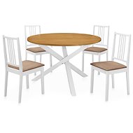 5-piece Dining Set MDF White 276402 - Dining Set