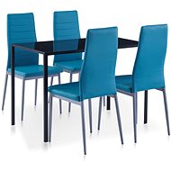 5-piece dining set blue 281703 - Dining Set