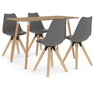 5-piece dining set gray 3057326 - Dining Set