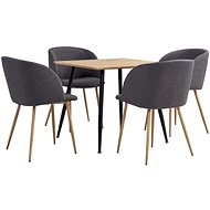5-Piece Dining Set, Fabric, Taupe 3053931 - Dining Set