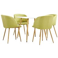 5-Piece Dining Set, Fabric, Green 3054003 - Dining Set
