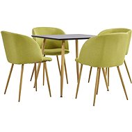 5-Piece Dining Set, Fabric, Green 3054043 - Dining Set