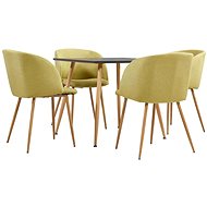 5-Piece Dining Set, Fabric, Green 3054083 - Dining Set