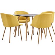 5-Piece Dining Set, Fabric, Yellow 3054047 - Dining Set