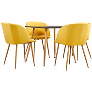 5-Piece Dining Set, Fabric, Yellow 3054087 - Dining Set