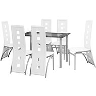 7-piece Dining Set White 242911 - Dining Set