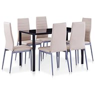 7-piece cappuccino dining set 281702 - Dining Set