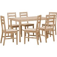 7-piece Dining Set, Solid Acacia Wood 277507 - Dining Set