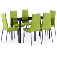 7-piece Dining Set, Green 281706 - Dining Set